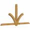 Ekena Millwork Redmond Rough Sawn Timber Gable Bracket, Western Red Cedar, 96"W x 48"H x 4"D x 4"F, 12/12 Pitch GBW096X48X0404RED00RWR - alternate 5